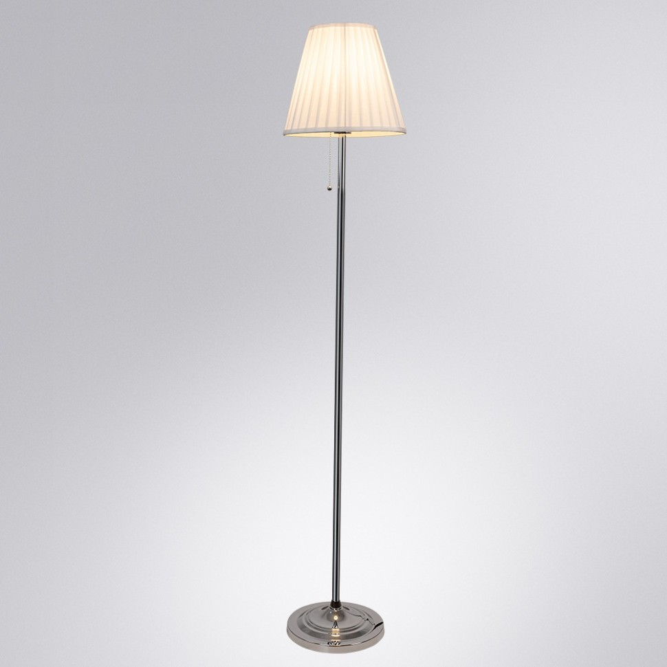 A5039PN-1CC Arte Lamp Торшер Marriot 156см, хром/белый
