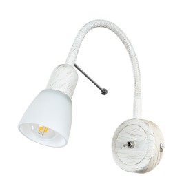 A7009AP-1WG Arte Lamp Бра Lettura на гибкой ножке, белый с золотом