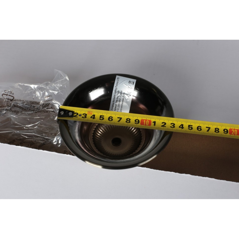 OML-64213-08 Omnilux подвесная люстра Rivoli, E14*8*40W, бежевый, бронза