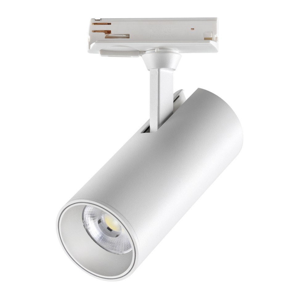 359159 Novotech белый трековый светильник SELENE, однофазный, трехжильный, IP20 LED 24W 220V 3000K 2300Lm