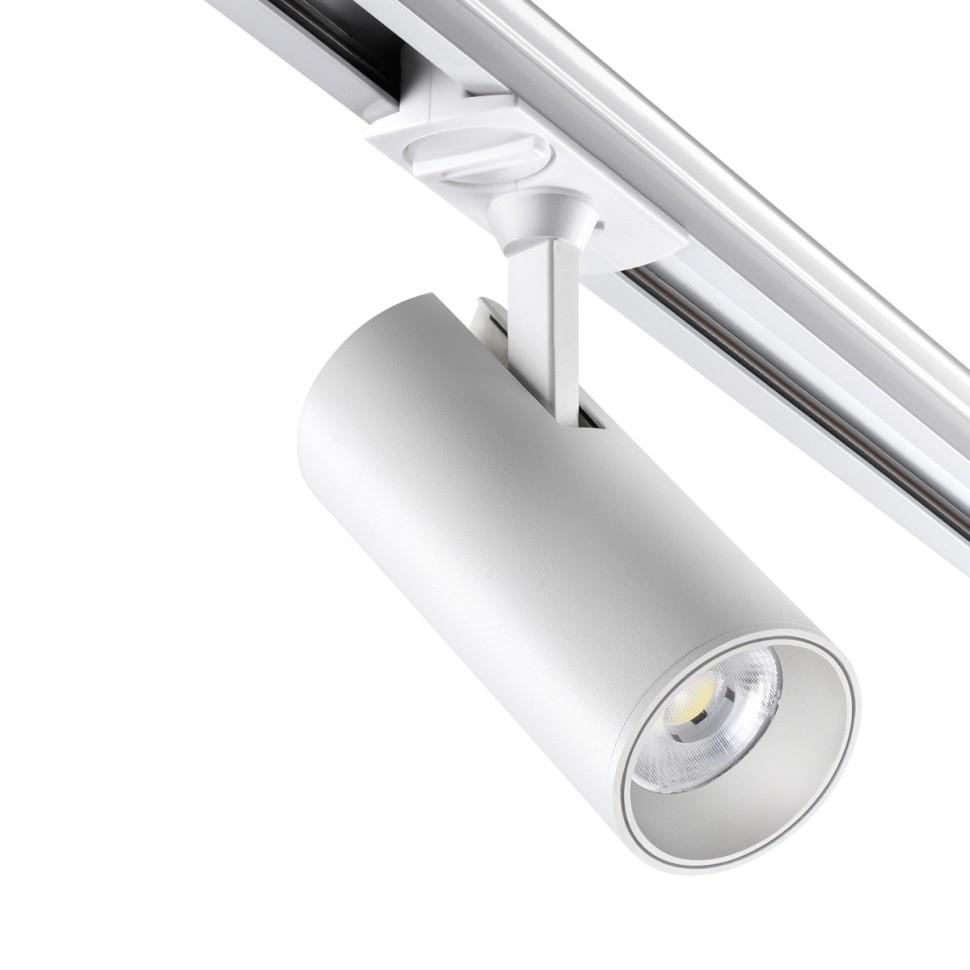359159 Novotech белый трековый светильник SELENE, однофазный, трехжильный, IP20 LED 24W 220V 3000K 2300Lm