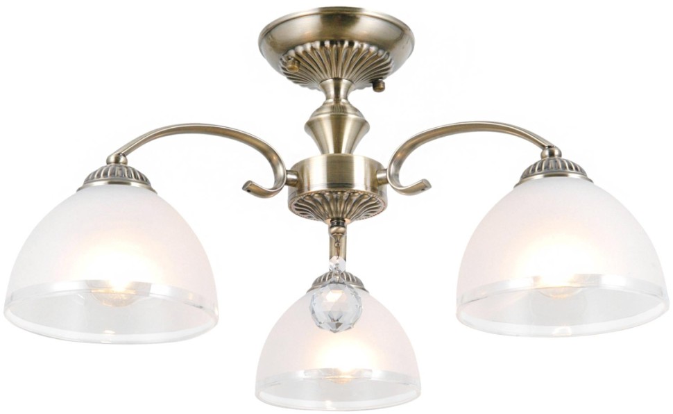 CL417133 CITILUX классическая потолочная люстра Франческа, E27*3*75W, бронза, 52см диаметр