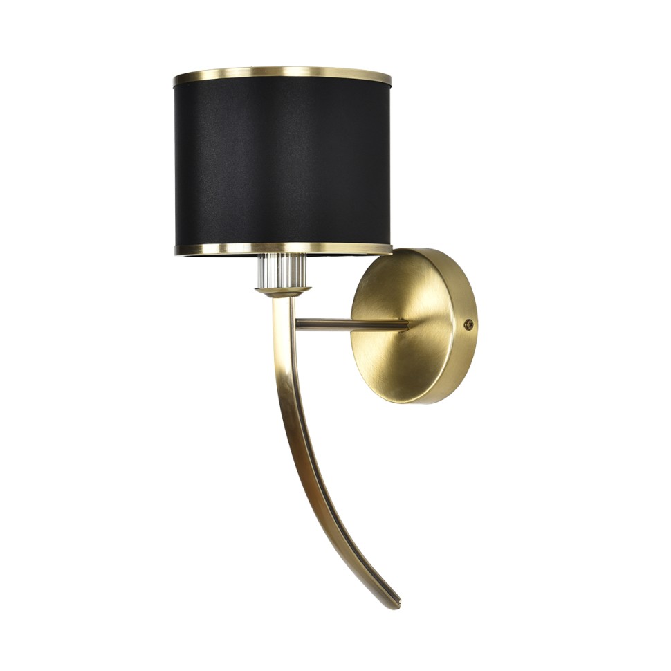 8406/1W LUMION MODERNI Бра DEMETRA, античная бронза/черный, металл/текстиль