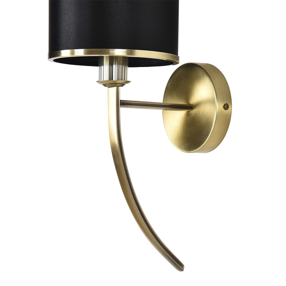 8406/1W LUMION MODERNI Бра DEMETRA, античная бронза/черный, металл/текстиль