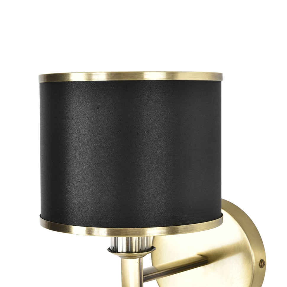 8406/1W LUMION MODERNI Бра DEMETRA, античная бронза/черный, металл/текстиль