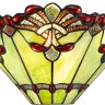 863-821-01 VELANTE зеленый настенный светильник Тиффани