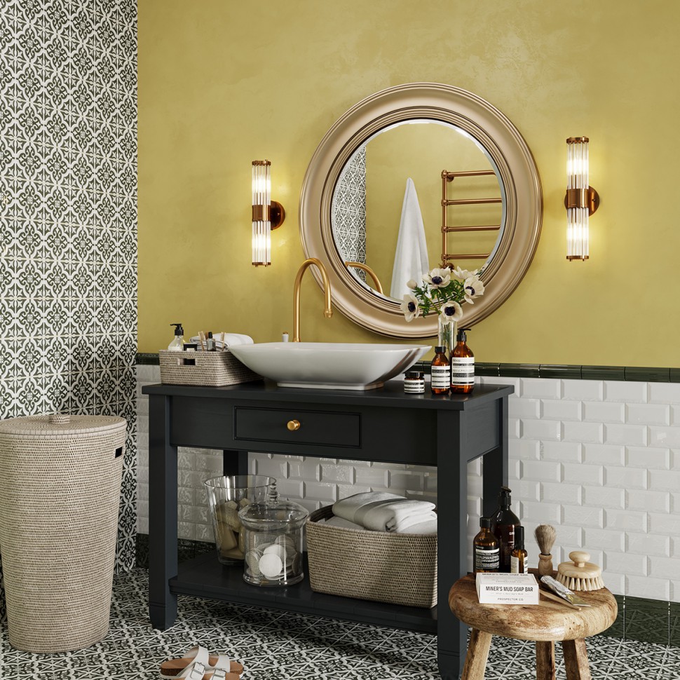 4946/2W Odeon Light Настенный влагозащищенный IP44 светильник KEPA, бронза, с выключателем