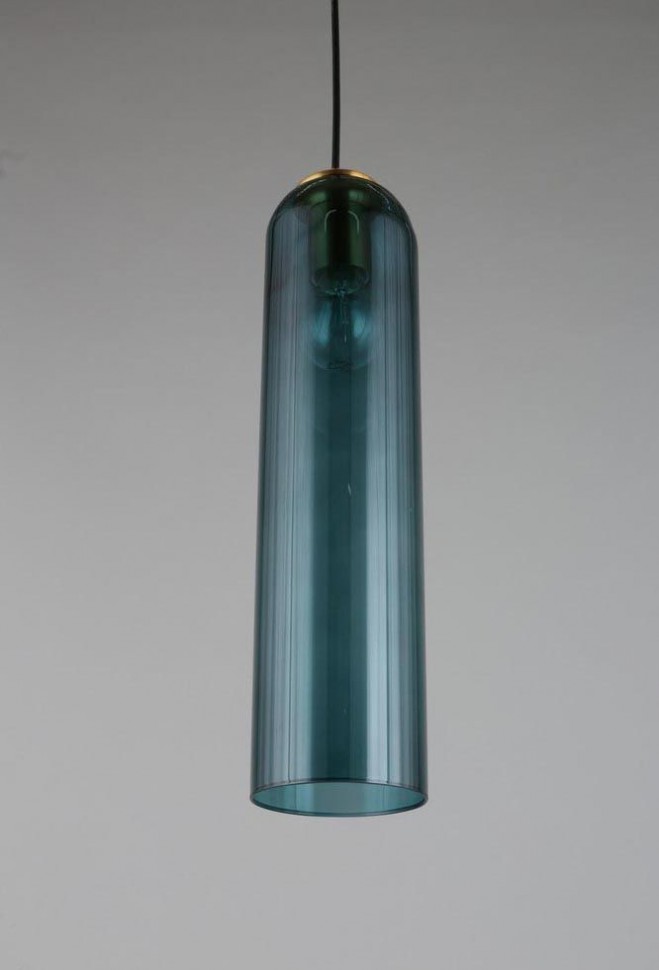 OML-99616-01 OMNILUX подвесной светильник Parrini, бронза, бирюзовый