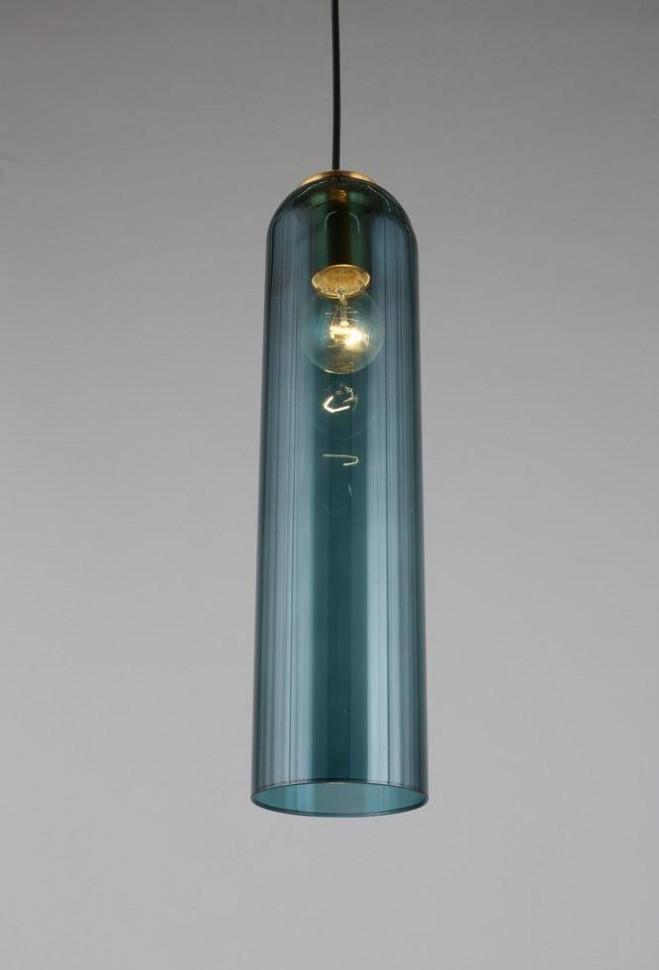 OML-99616-01 OMNILUX подвесной светильник Parrini, бронза, бирюзовый