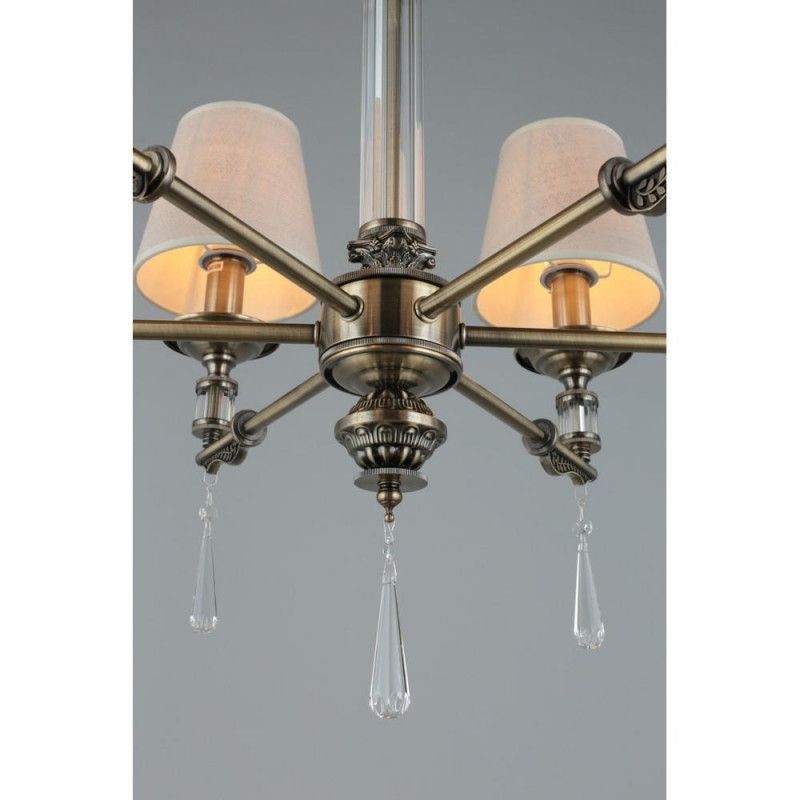 OML-64213-06 Omnilux подвесная люстра Rivoli, E14*6*40W, бежевый, бронза