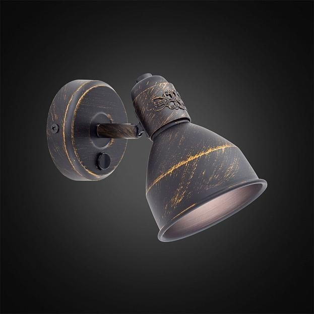 CL502512 Citilux Опус спот с выключателем, коричневый с патиной, E14*1*60W