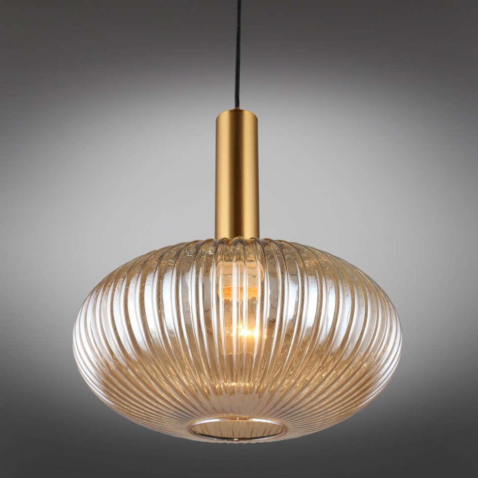 OML-99326-01 OMNILUX Menfi подвесной светильник, бронза, дымчатое серебро, 30см