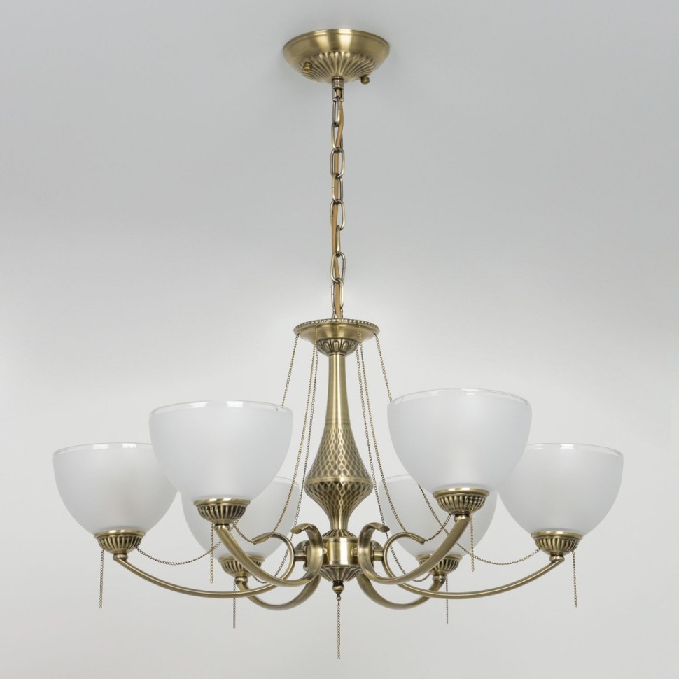 CL417263 CITILUX классическая подвесная люстра Франческа, E27*6*75W, бронза, 63см диаметр