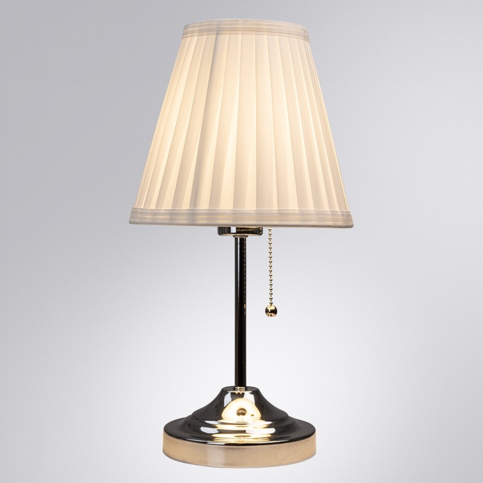 A5039TL-1CC Arte Lamp Настольная лампа Marriot 42см, хром/белый