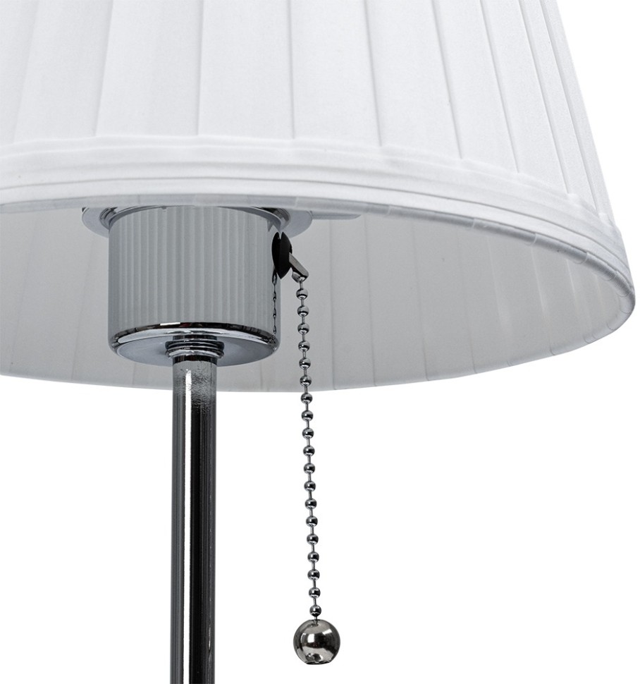 A5039TL-1CC Arte Lamp Настольная лампа Marriot 42см, хром/белый