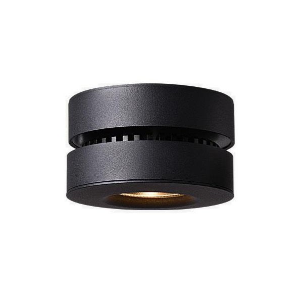 OML-101919-12 OMNILUX черный накладной светодиодный светильник Borgetto 12W, 4000К диаметр 100мм