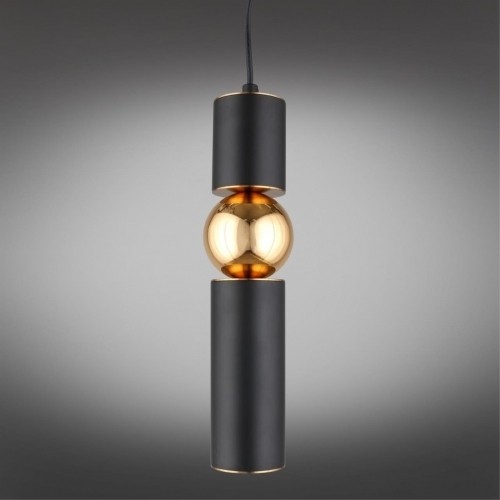 APL.615.06.01 APLOYT Brizhit подвесной светильник, матовый черный и золото, GU10*1*5W