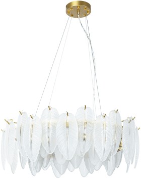 A4052SP-8SG ARTE LAMP подвесная люстра Evie, E14*8*40W, золото, белый, 60см диаметр