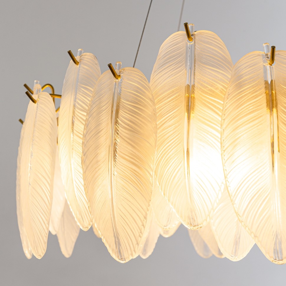 A4052SP-8SG ARTE LAMP подвесная люстра Evie, E14*8*40W, золото, белый, 60см диаметр