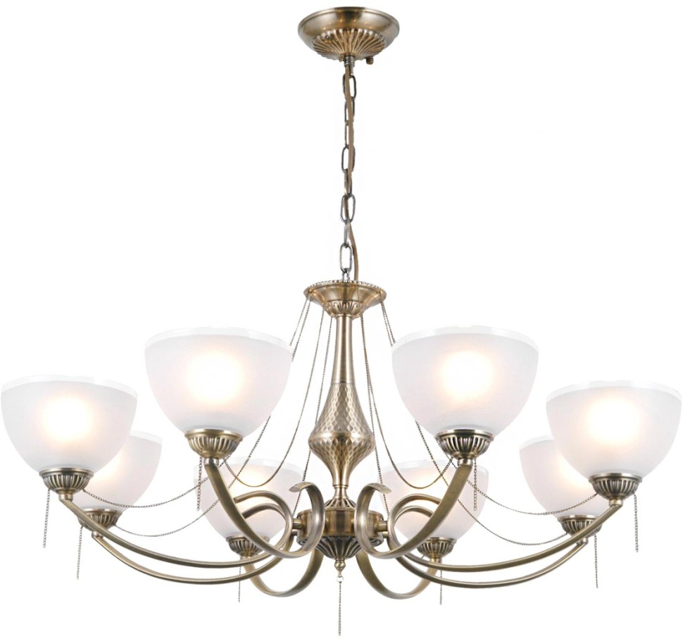 CL417283 CITILUX классическая подвесная люстра Франческа, E27*8*75W, бронза, 80см диаметр