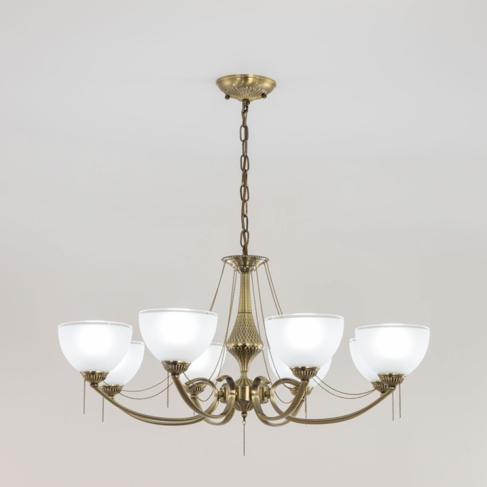 CL417283 CITILUX классическая подвесная люстра Франческа, E27*8*75W, бронза, 80см диаметр