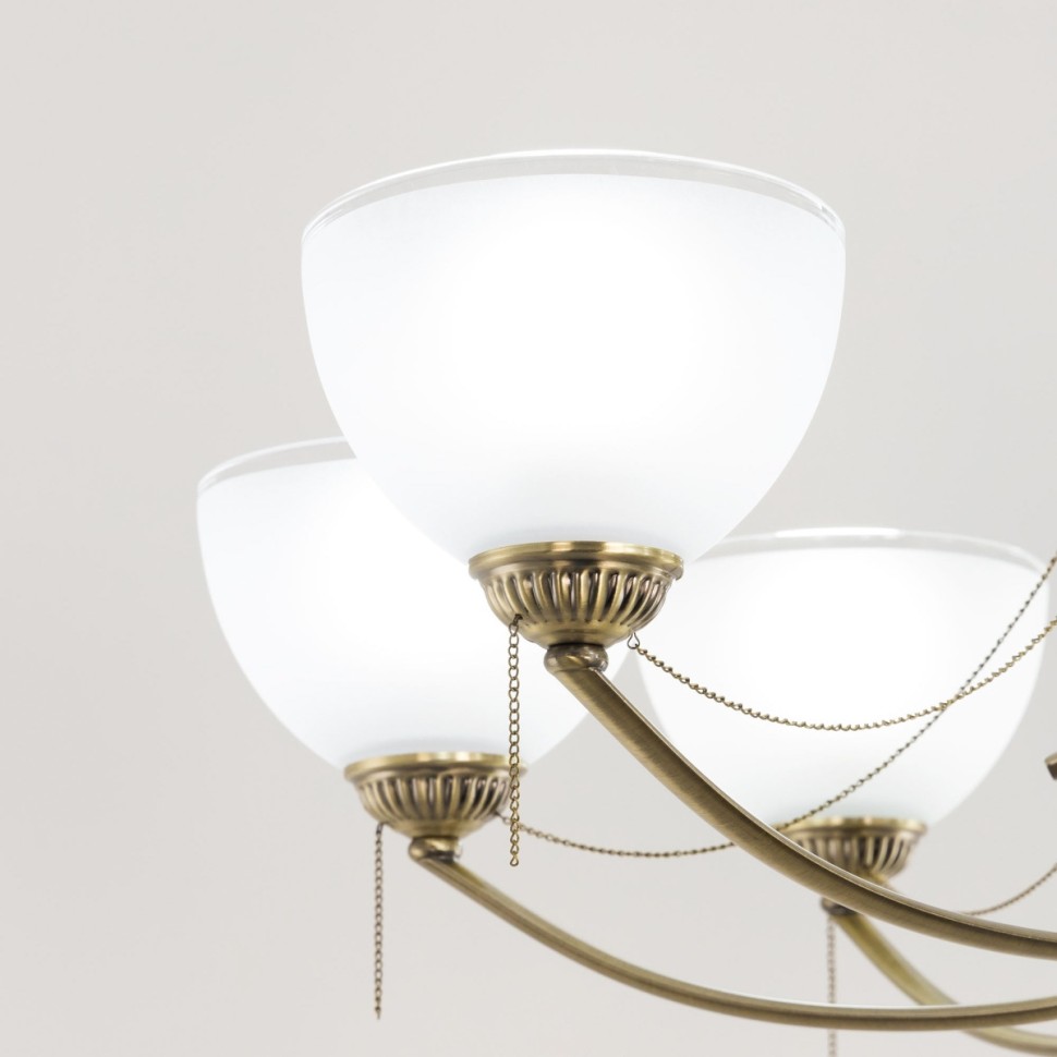 CL417283 CITILUX классическая подвесная люстра Франческа, E27*8*75W, бронза, 80см диаметр