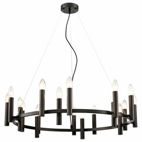 367-023-18 VELANTE черная подвесная люстра "кольцо" E14*18*40W, диаметр 84см