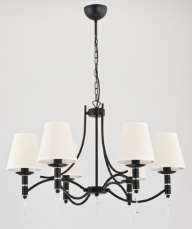 23006 Alfa Люстра подвесная  ABIL BLACK GOLD 