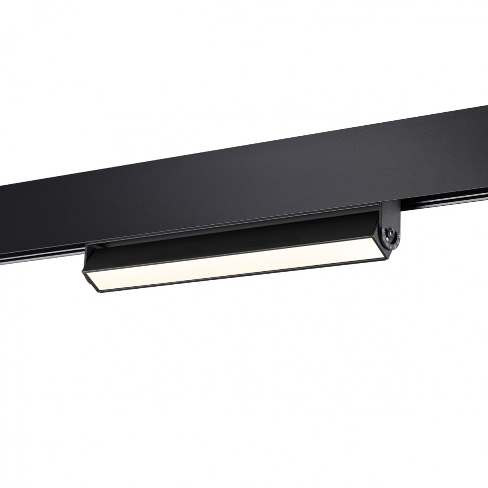 358539 NOVOTECH FLUM Трековый светильник для низковольного шинопровода черный 48V, 12W, 4000K, 960Lm