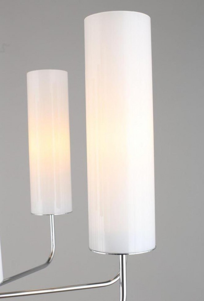 OML-99607-08 OMNILUX люстра на штанге Parrini, хром, белый