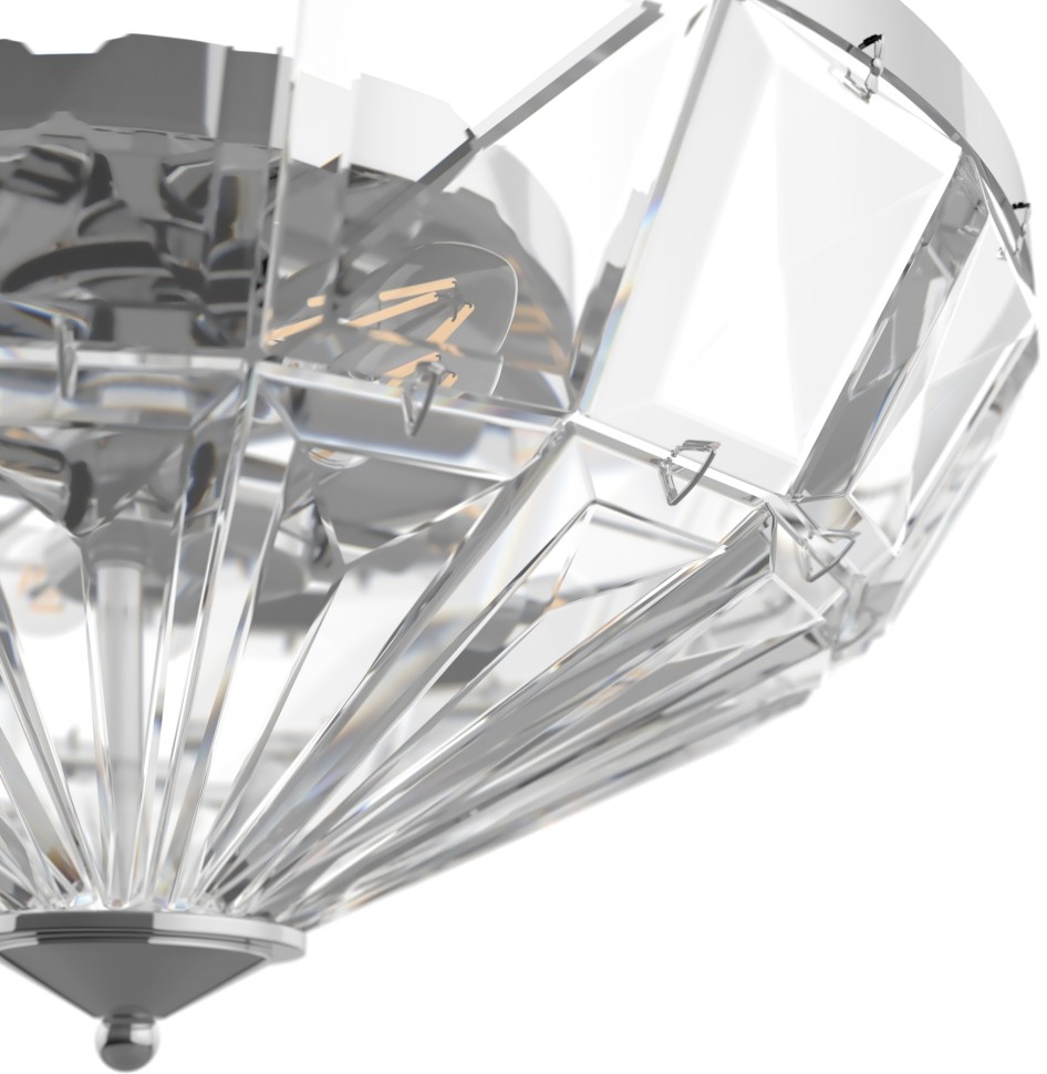 MOD094CL-06CH MAYTONI потолочная хрустальная люстра Facet, E14*6*40W, хром