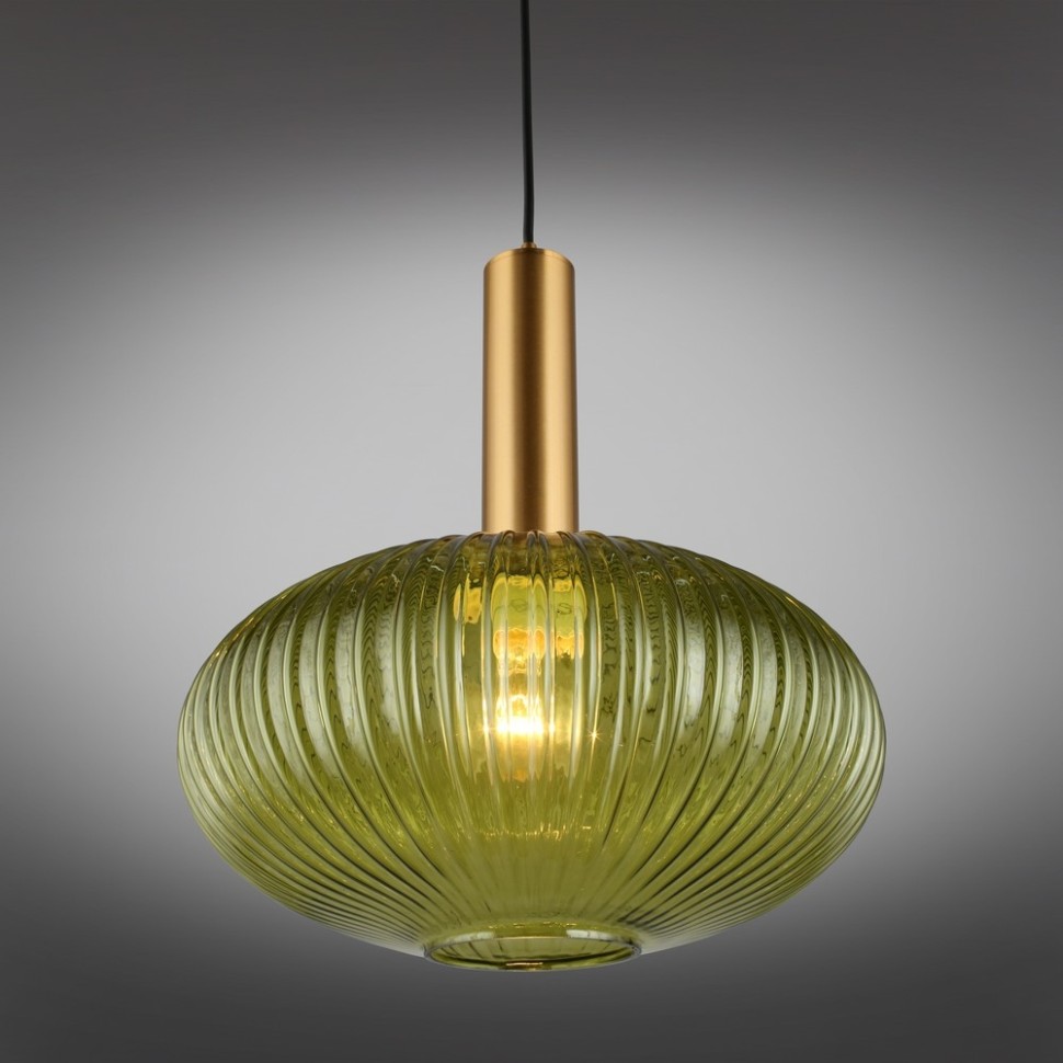 OML-99306-01 OMNILUX Menfi подвесной светильник, бронза, зеленый, 30см