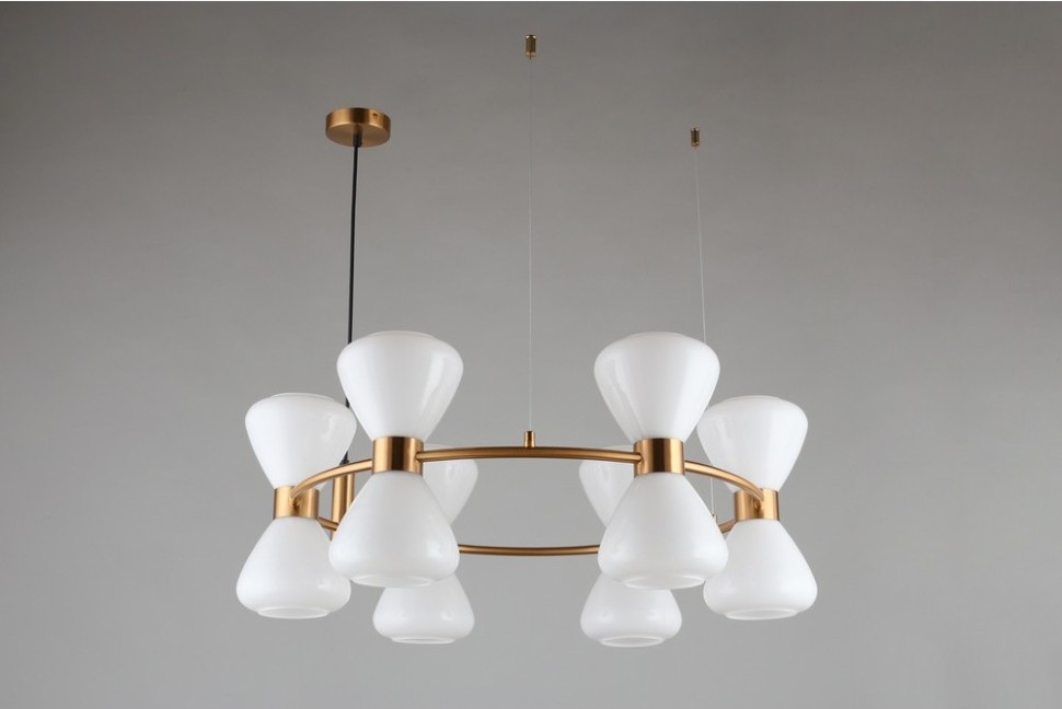 OML-59603-12 Omnilux подвесная люстра Trevasco бронза E27*12*40W