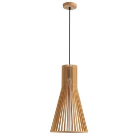 8384/1A LUMION ECO Деревянный подвес GERDA, E27*1*60W, бежевый, 25см диаметр