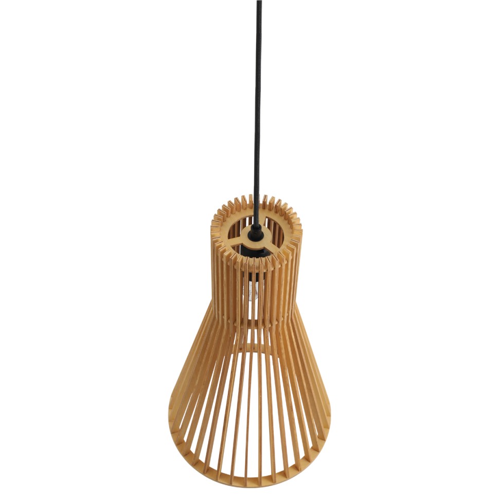 8384/1A LUMION ECO Деревянный подвес GERDA, E27*1*60W, бежевый, 25см диаметр