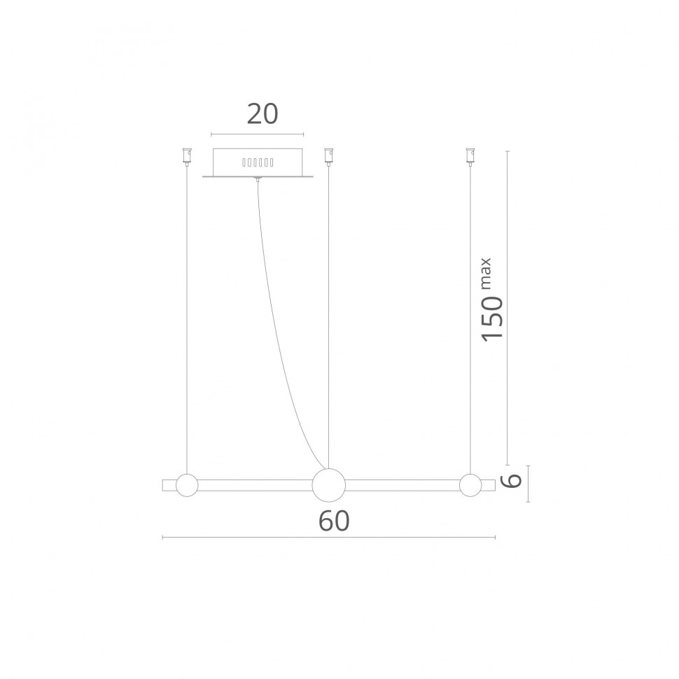 1123/04 SP-65 Divinare Подвесной светильник светодиодный Amadeo 