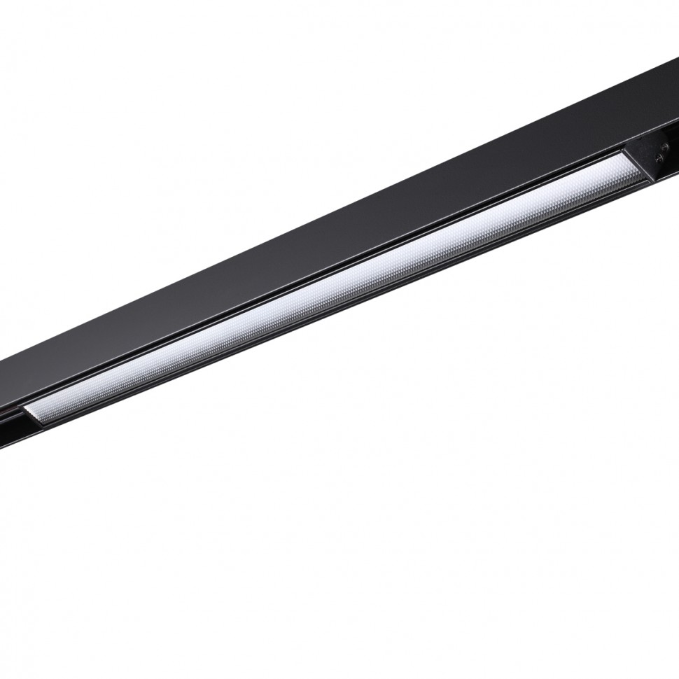 358620 NOVOTECH FLUM Трековый светильник для низковольного шинопровода диммируемый с пультом ДУ, со сменой цв. температур черный 48V, 24W, max 1920Lm