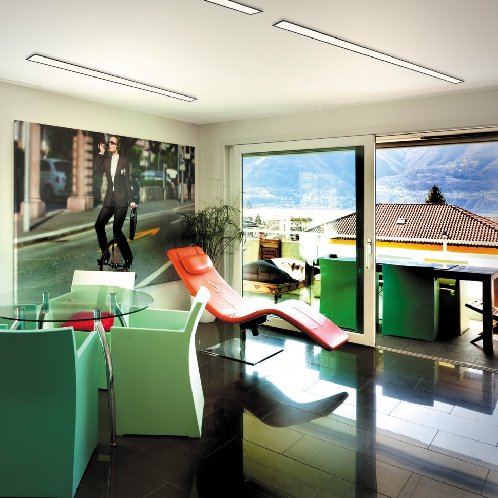 358823 NOVOTECH Spot Встраиваемый светодиодный линейный светильник ITER черный 48W, 4000K, 4100Lm, 1200х74мм