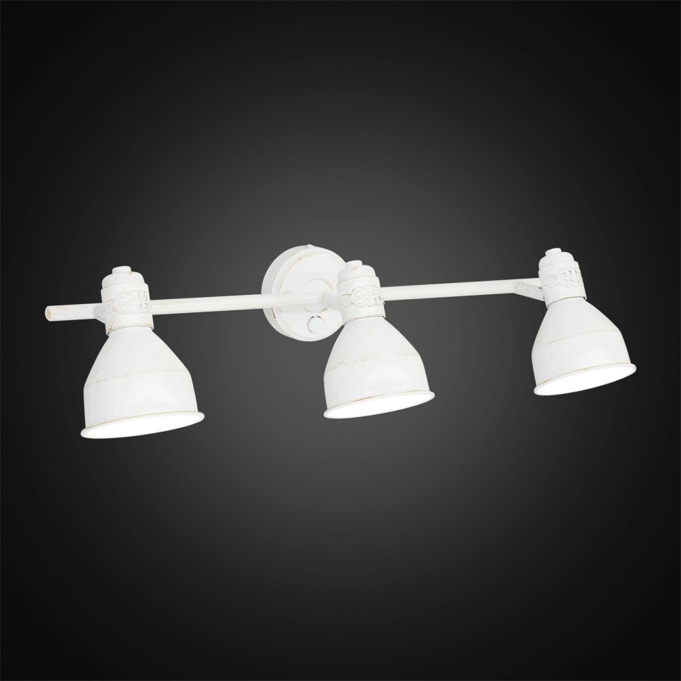 CL502533 Citilux Опус спот с выключателем, белый с патиной, E14*3*60W