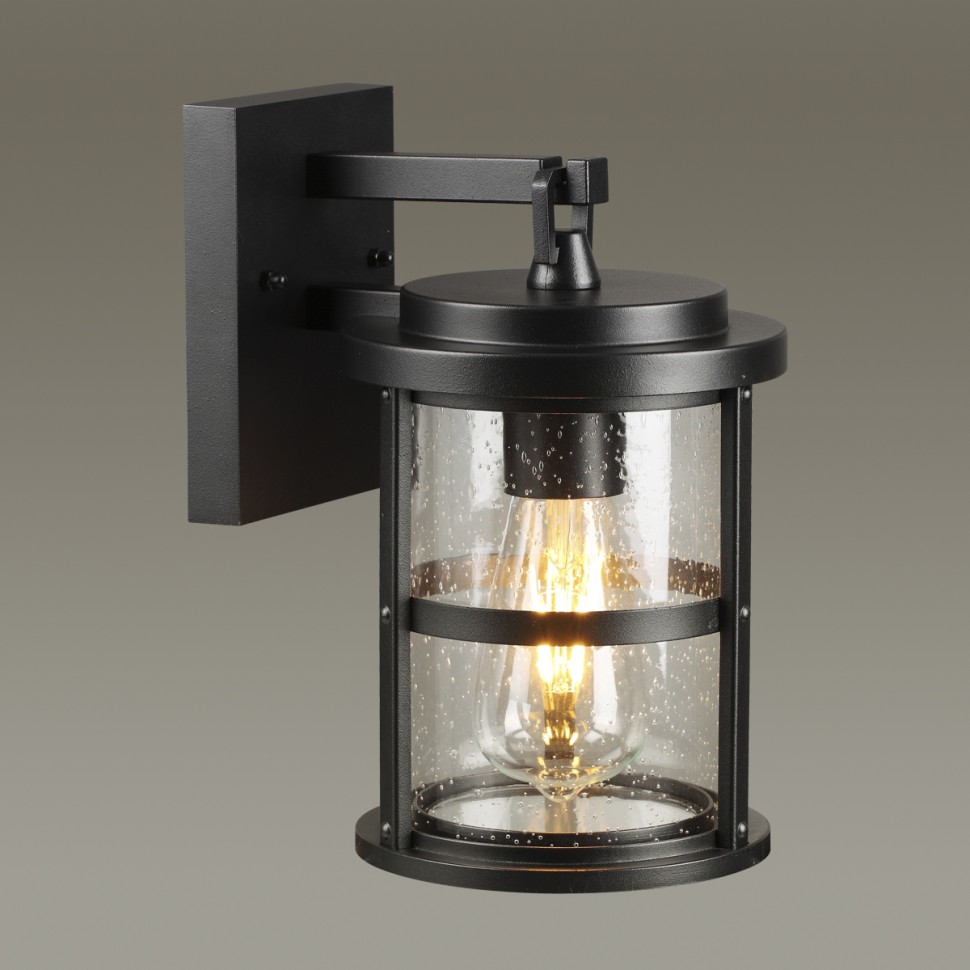 4964/1W ODEON LIGHT NATURE Ландшафтный настенный светильник MAGUS, черный