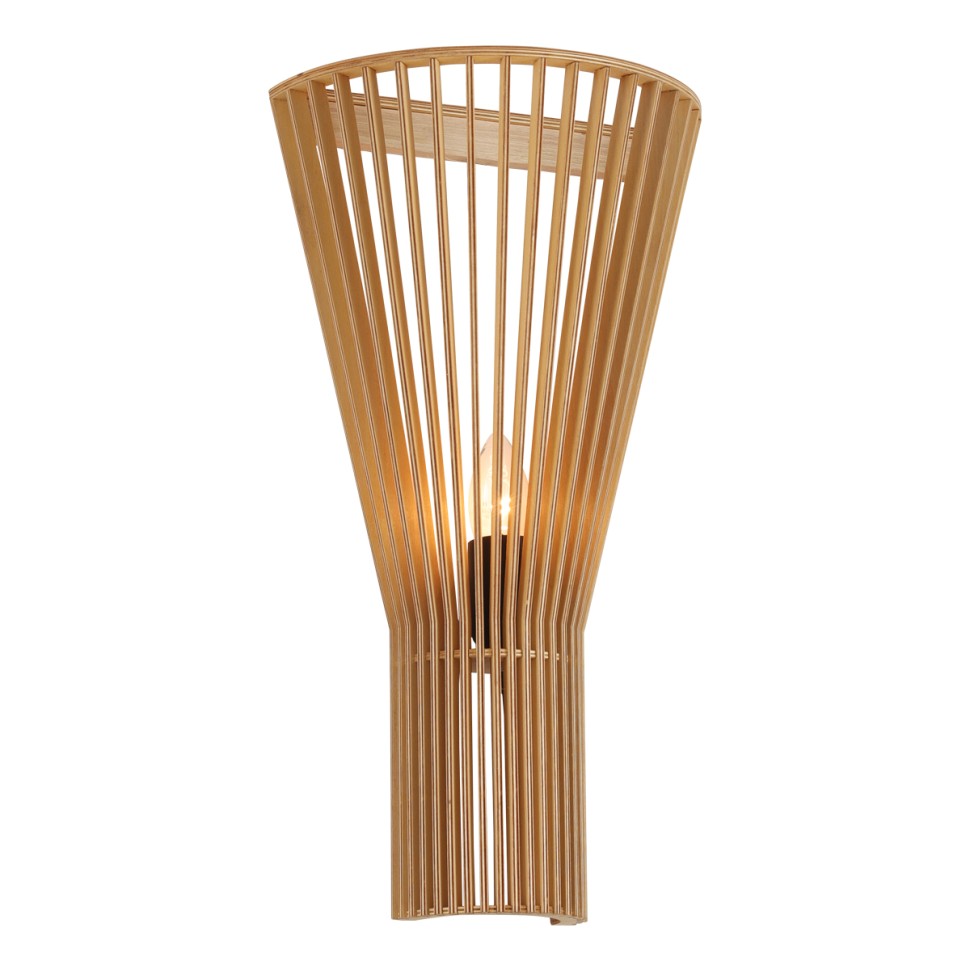8384/1W LUMION ECO Деревянный настенный светильник GERDA, E27*1*60W, бежевый