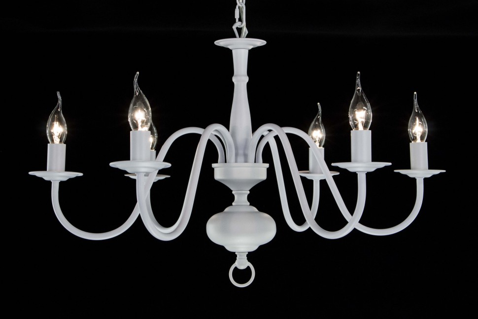 CL426160 Citilux Bonna подвесная люстра 6 ламп, белая с перламутровым эффектом