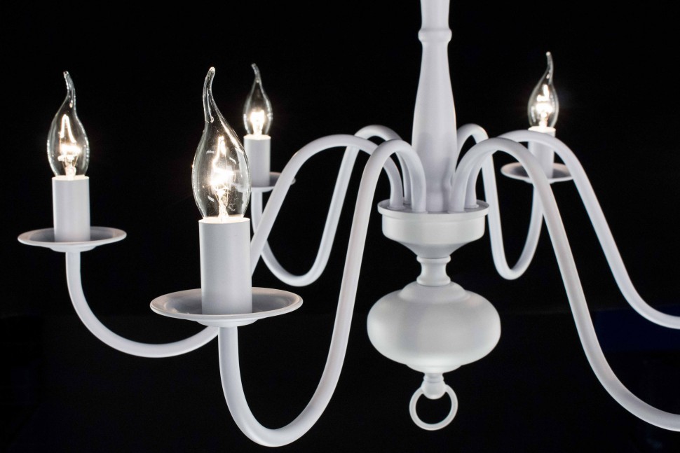 CL426160 Citilux Bonna подвесная люстра 6 ламп, белая с перламутровым эффектом