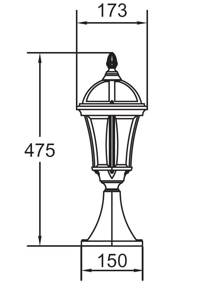 95204S_GB Oasis Light малый наземный светильник