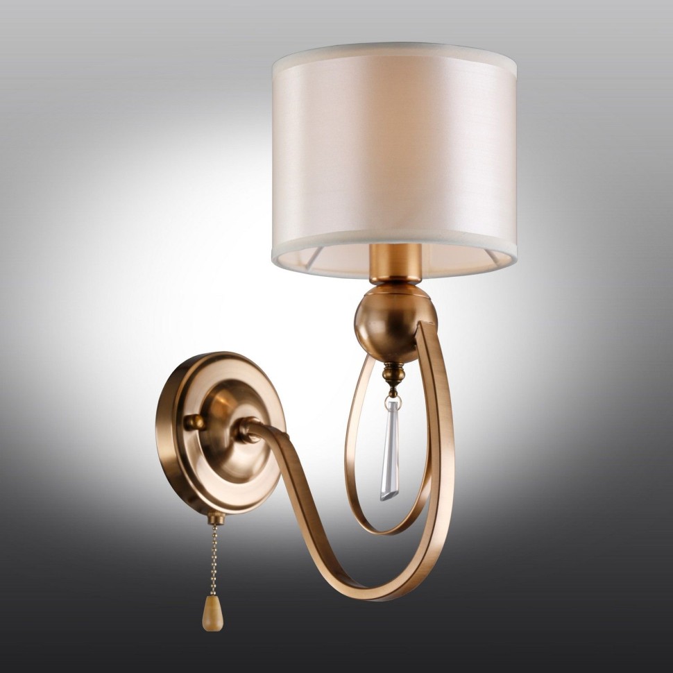 OML-63811-01 OMNILUX бра с выключателем Mellitto, бронза, белый