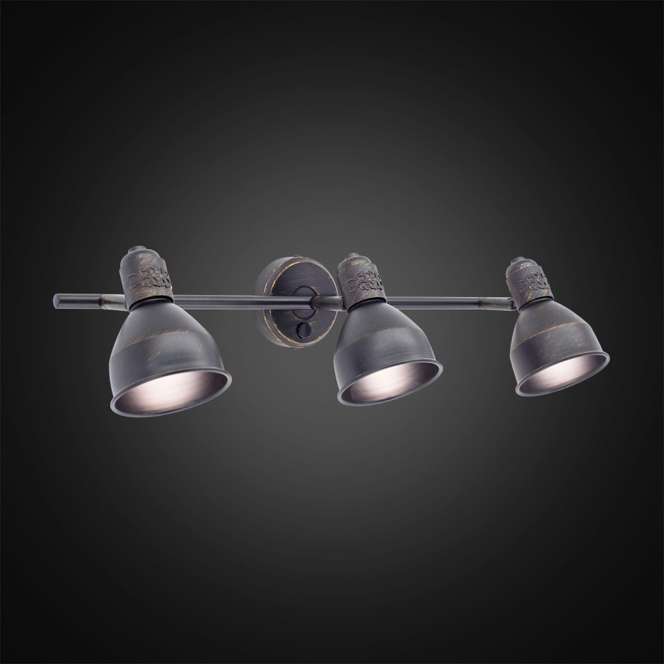 CL502532 Citilux Опус спот с выключателем, коричневый с патиной, E14*3*60W