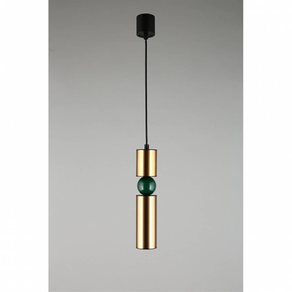 APL.615.36.01 APLOYT Brizhit подвесной светильник, бронза и изумрудный, GU10*1*5W