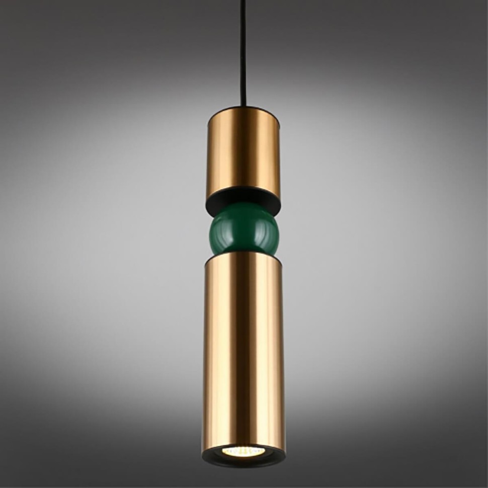 APL.615.36.01 APLOYT Brizhit подвесной светильник, бронза и изумрудный, GU10*1*5W