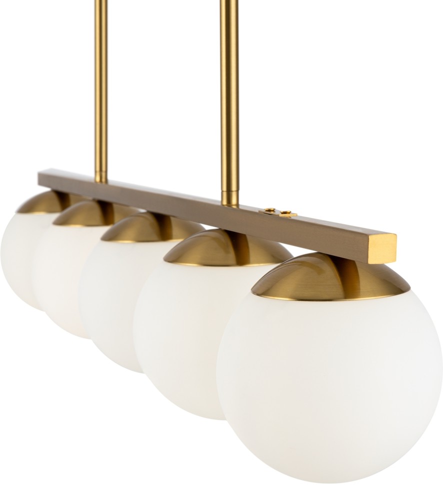 FR5199PL-05BS FREYA потолочный светильник на штанге Zing, латунь, E27*5*60W