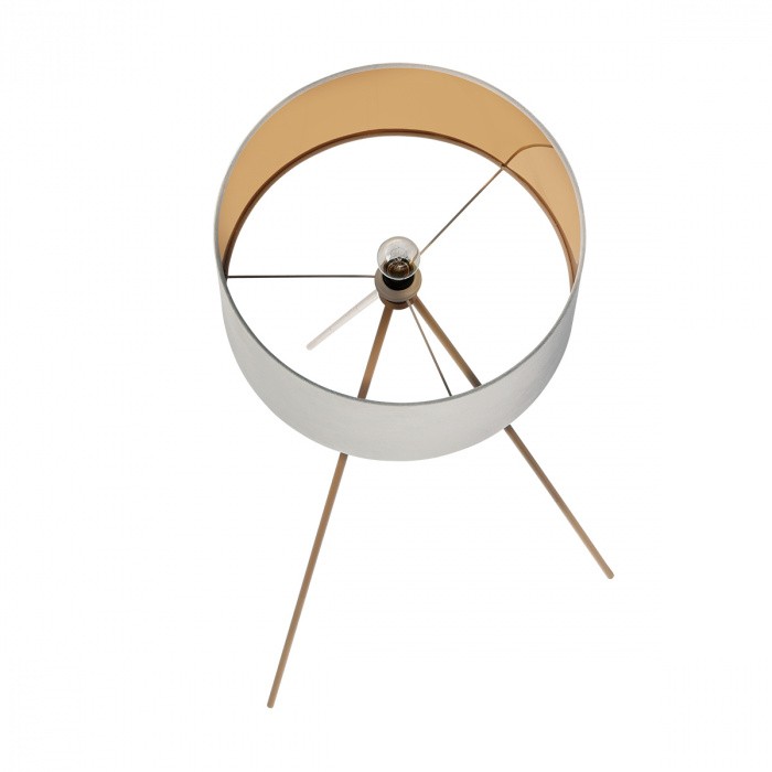 8077/1F LUMION торшер на треноге Tapioka, золото, белый